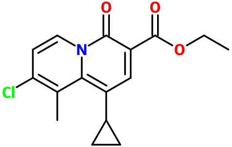 (图片) MC080023 8-Cl-1-cyclopropyl-9-Me-4-oxo-4H-quinolizine-3-COOEt